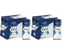 Kronenbourg 1664 Biere 0% Lager Beer 330ml Can (Pack of 12)