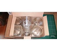 Kronenbourg 1664 Set of 6 Tiger Glasses - 25 cl, Reusable, Dishwasher Safe