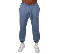 Kronk Boxing Gloves Appliqué Joggers - Loose Fit Training Jogger Pants - Heavyweight Fleece Bottoms - Detroit Boxing Heritage Streetwear - Steel Blue