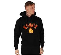 Kronk Gloves Applique Hoodie - Black - Loose Fit Pullover with Premium Embroidered Design, Comfortable Men’s Gym Hoodie, Casual Streetwear for Boxing & Fitness Enthusiasts