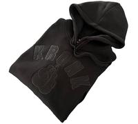 Kronk Gloves Applique Hoodie - Black Stealth - Loose Fit Pullover with Premium Embroidered Design, Comfortable Men’s Gym Hoodie, Casual Streetwear for Boxing & Fitness Enthusiasts