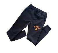 Kronk Gloves Youth Applique Slim Fit Joggers - Black - Athletic Fit Boy's Sweatpants - Heavyweight Cotton Premium Blend for a Slim, Streamlined Stylish fit Featuring The Iconic Boxing Logo