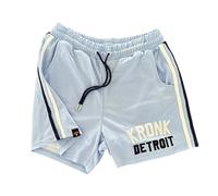 Kronk Iconic Detroit Applique Lined Shorts Sky Blue