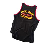 Kronk Julio Cesar Chavez Training Camp Vest - Men's Retro Boxing Tank Top - Classic Cotton Gym Vest - Black Sleeveless Workout Shirt