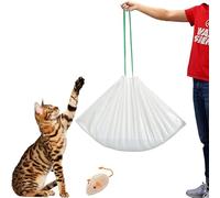 KropBom 20 Extra Large Cat litter Tray Liners, 104 x 48cm Durable Thick Cat Litter Pan Bags with Drawstring Heavy Duty Liner Bags for Most Jumbo XL Large Pet Cat Litter Box Tray