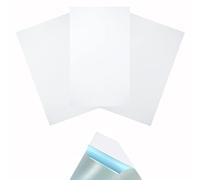 KROPP Self-Adhesive colour films for LED lamps, Cut 20 x 12 cm, milky film against unsightly shadows, bright light to soft light, filter set with 3 diffuser films