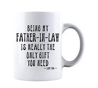 Kropsis Being My Father In Law Is Really The Only You Need Love You Funny Fathers Day Ceramic Coffee Mug White