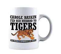 KROPSIS Carol Baskin Fed Her Husband to TIGER Ceramic Coffee Mug Tea Cup White