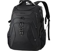 KROSER Travel Laptop Backpack 18.4 Inch XXXL Gaming Backpack with Hard Shell Saferoom RFID Pockets Water-Repellent Business College Daypack Stylish School Laptop Bag for Men/Women-Black