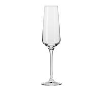 KROSNO Crystal Champagne Flute Glass | Set of 6 | 6.1 oz | Avant-Garde Collection | Perfect for Home, Restaurants and Parties | Dishwasher Safe
