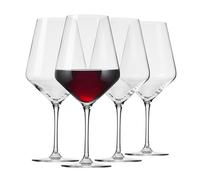 Krosno Crystal Red Wine Glasses | Set of 4 | 730 ml | Avant-Garde Collection | Ideal for Home, Restaurant and Party | Dishwasher Safe | Lead-Free Crystal Glass