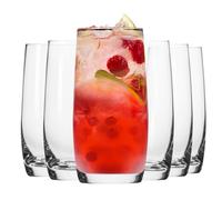 Krosno - Drinking Glasses 410 ml - Set of 6 - Blended Collection - Lead-Free Crystal - Versatile Glasses for Water, Juice & Cocktails