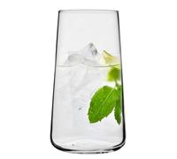 Krosno Glasses for Water, Juices and Drinks | Elegant Design | Set of 4 | Capacity 600 ml | Infinity Collection | Ideal for Home, Restaurant, Parties | Dishwasher Safe