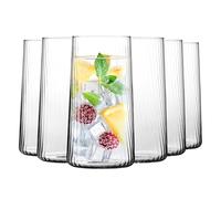 Krosno Highball Glasses Set of 6, 550 ml, Avant-Garde LUMI Collection