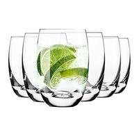 Krosno Highball Water Glasses, Set of 6 x 440 ml, Elite Collection