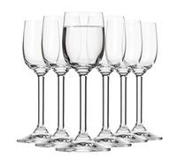 Krosno Liqueur & Tincture Glasses | Set of 6 | 70 ml | GEMA Collection | for Home, Restaurant and Parties | Dishwasher Safe | Lead-Free Crystal Glass