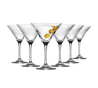 Krosno Martini Glasses Set of 6, 150 ml, Avant-Garde LUMI Collection