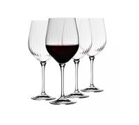 Krosno Red Wine Glasses | Set of 4 | 450 ml | Harmony LUMI Collection | Wedding Gift Drinkware | Perfect for Home, Restaurants and Kitchen Sets | Dishwasher Safe | Lead-Free Crystal Glass
