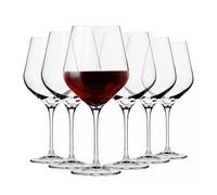 Krosno Red Wine Glasses Set of 6, 30.4 oz, Splendour Collection | Wine Tumbler with Stem, Premium Lead-Free Crystal Glassware, Drinking Glasses, Riedel Cups, Dishwasher Safe