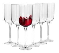 Krosno, Red Wine Glasses, Set of 6 x 350 ml, Glamour Collection