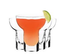 Krosno SHAKE Coctail Glasses, Set of 4, 7.8 Fl Oz, Mermaid Tail, Dishwasher Safe