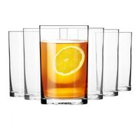 Krosno - Tea Glasses 270 ml - Set of 6 - Basic Collection - Lead-Free Crystal - Classic, Simple Design