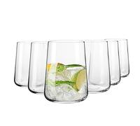 Krosno, Water Glasses, Juice Glass Tumbler, 6 x 490 ml, Infinity Collection