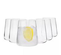 Krosno - Water, Juice, Cocktail & Drink Glasses 430 ml - Set of 6 - Avant-Garde Collection - Lead-Free Crystal - Modern Design