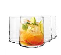 KROSNO Whiskey Glasses Set of 4, 10.5 oz, Shake Collection