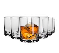 Krosno Whisky Glasses | Set of 6 | 350 ml | Mixology Collection | Drinking Glasses Cocktail Glasses Gift Box | Home, Restaurants and Kitchen Set |