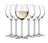 Krosno White Wine Glasses Set of 6, 280 ml, Venezia Collection