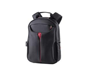Kross Precision 16.1" Business Backpack Back Pack Classic - Lightweight Daypack for Laptops/Notebooks/Netbooks - Black, Red