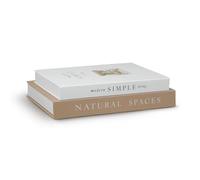 kroucoco Set of 2 Decorative Aesthetic Fake/Faux Books Boxes Enhance Your Coffee Table,Bookshelf or Mantle Decor,Modern Home Decoration, Photo Storage and as a Keepsake Box (Art Deco 01)