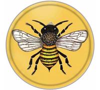 Krouterebs Bee Honey Bee Bumble Bee Vintage Style Round Metal Tin Sign Home,Living Room,Kitchen,Dining Room,Bedroom,Farmhouse,Wall Decoration 12x12 inches