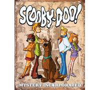 Krouterebs New Scooby-Doo Gang Distressed Retro Vintage Tin Sign Metal Tin Sign Metal Tin Sign Rustic Suitable for Home and Kitchen Bar Man Cave Cafe Garage Wall Decor 12x8 Inch