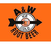 Krouterebs New Tin Sign A&w Root Beer Metal Tin Sign Rustic Wall Decor Suitable for Home and Kitchen Bar Man Cave Cafe Garage Wall Decor Retro Vintage 12x8 Inch