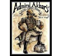 Krouterebs New Tin Sign Admiral Akbar's Rum Metal Tin Sign Rustic Wall Decor Suitable for Home and Kitchen Bar Man Cave Cafe Garage Wall Decor Retro Vintage 12x8 Inch