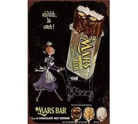 Krouterebs New Tin Sign Mars Bar Metal Tin Sign Rustic Wall Decor Suitable for Home and Kitchen Bar Man Cave Cafe Garage Wall Decor Retro Vintage 12x8 Inch