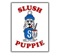 Krouterebs New Tin Sign Slush Puppie Puppy Metal Tin Sign Rustic Wall Decor Suitable for Home and Kitchen Bar Man Cave Cafe Garage Wall Decor Retro Vintage 12x8 Inch