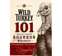 Krouterebs New Tin Sign Wild Turkey Bourbon Metal Tin Sign Rustic Wall Decor Suitable for Home and Kitchen Bar Man Cave Cafe Garage Wall Decor Retro Vintage 12x8 Inch