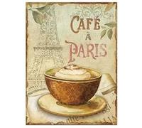 Krouterebs Retro Metal Tin Sign French Provincial Country Rustic Wall Decor Metal Wall Plate Vintage Tin Sign for Street & Home Bar Club Kitchen Restaurant Wall Art Decor Plaque Signs 6"x 8"