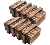 KroY PecoeD Set of 2 Wooden Gift Box, Magic Puzzle Box with 2 Secure Compartments, Personalised Magic Wooden Gift Box, Puzzle Box for Gift, Jewellery, , Wedding, Birthday Gift