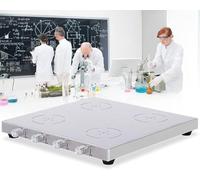 KRQDBCZ Laboratory magnetic stirrer, independent control, 200-2000 RPM high-speed stirrer, stainless steel working plate, for laboratory use (4) (4)