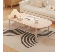 KRQDBCZ Modern Side Table* Side Table Living Room,Modern Coffee Tables for Living Room, 2 Tier Coffee Table with Storage Shelf, Wooden Center Table, Side End Table (B 39 * 20in)
