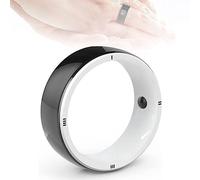 KRQDBCZ R5 Smart Ring Smart Ring New Wearable Device IC/ID/NFC Reader Multi-Function Ring Build-in 6 RFID Cards & 2 Health Stones (L)