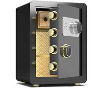 KRQDBCZ Strongbox,Safe and Durables Fireproof Waterproofs Safes Home and Lock Boxes Anti-Smashing and Triple Insurance Exclusive Private Space Great (Black A)