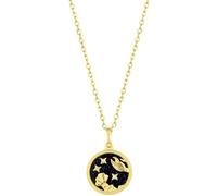 KRRKQH 925 Sterling Silver Necklaces Twelve Constellations Gold Sign Coin Charm Pendant Chain Necklace Jewellery Birthday s for Women Girls