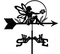 KRRKQH Decorative Metal Weather Vane with Wind Direction Indicator - Ideal for Garden and Home Decor