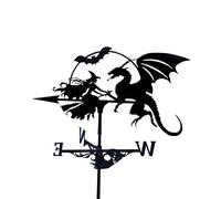 KRRKQH Decorative Weather Vane for Garden Decor - Stainless Steel Direction Indicator Kit