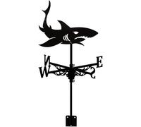 KRRKQH For The Garden,Weather Vane With Roof Mount Weathervane Wind Direction Indicator, Retro Metal Weathercock